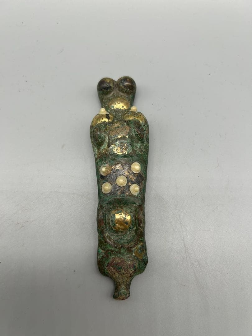 【骨董品】古代中国　青銅製人型彫刻