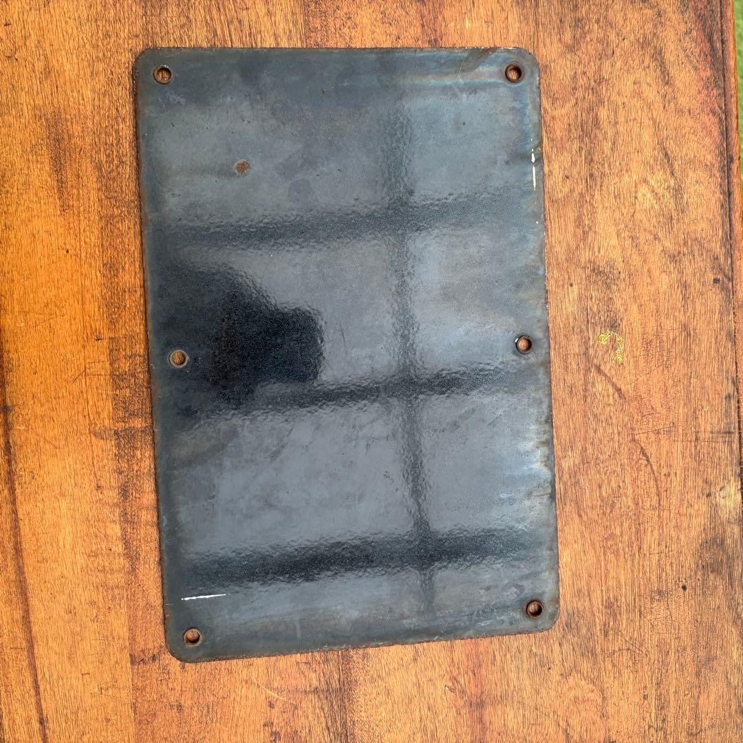 USA VINTAGE THIS FENCE IS ホーロー看板