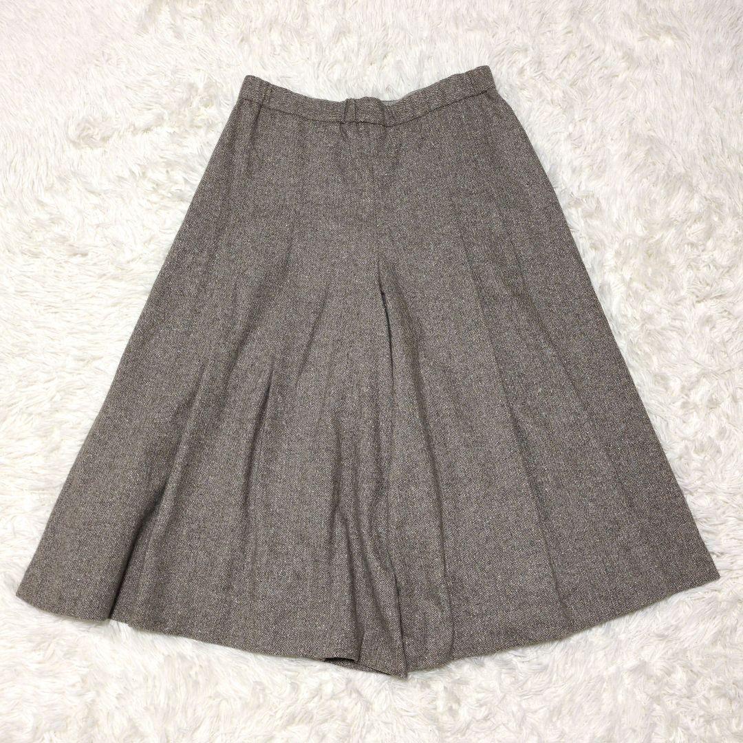 タグ付き 24AW 23区 シルクネップヘリンボーン ガウチョ パンツ 48