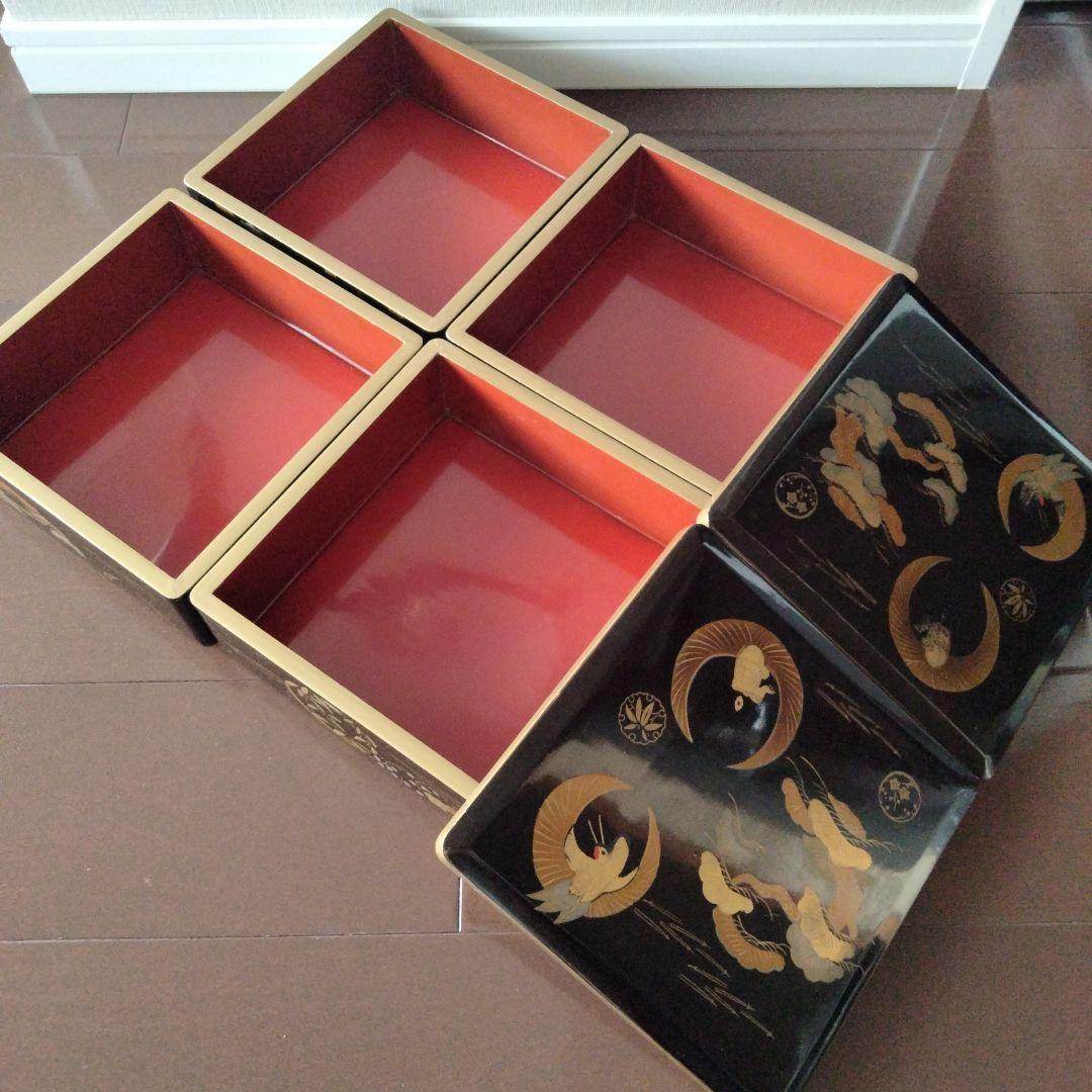 輪島塗　４段お重