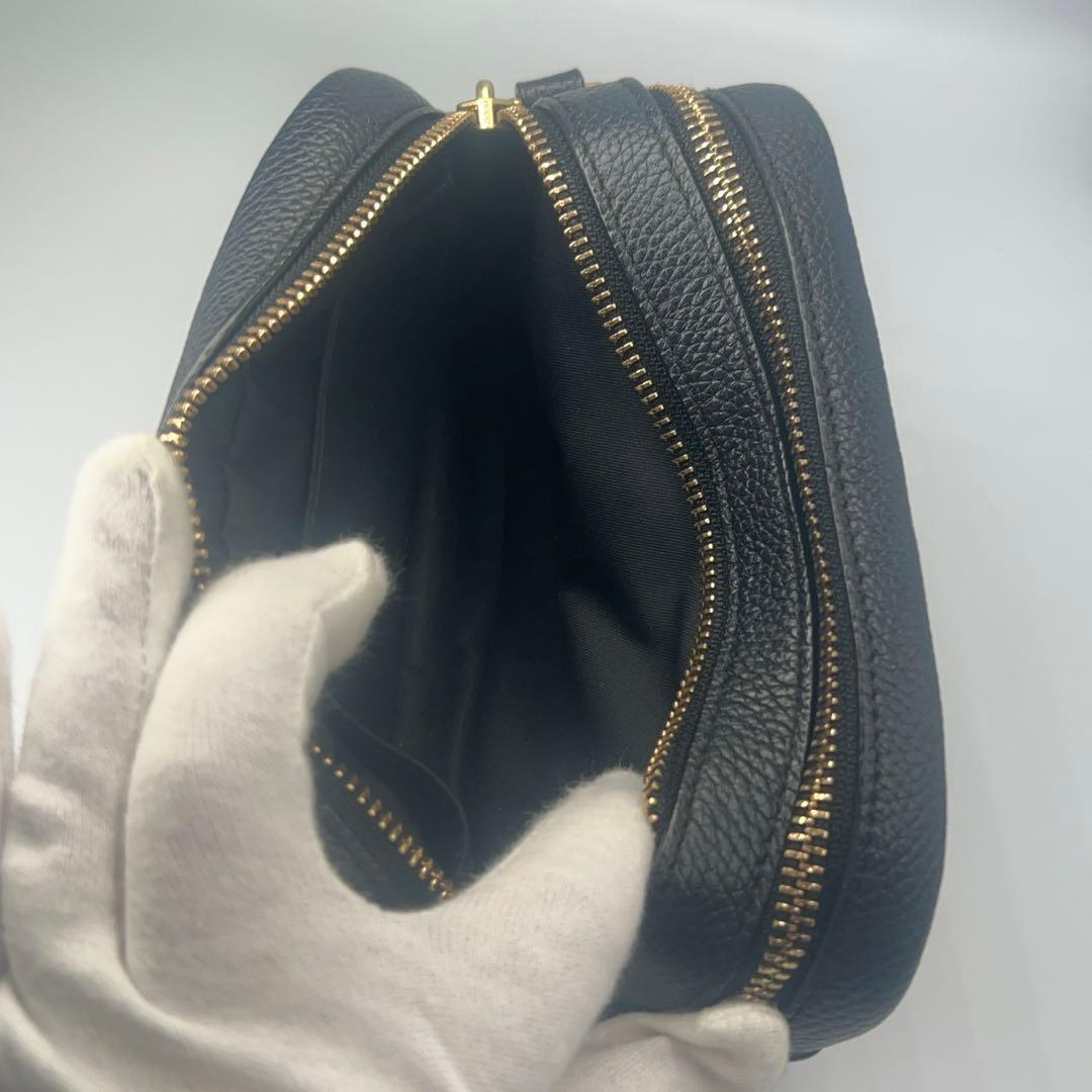 極美品✨トリーバーチ ペリーボンベ ショルダーバッグ ミニ レザー ブラック