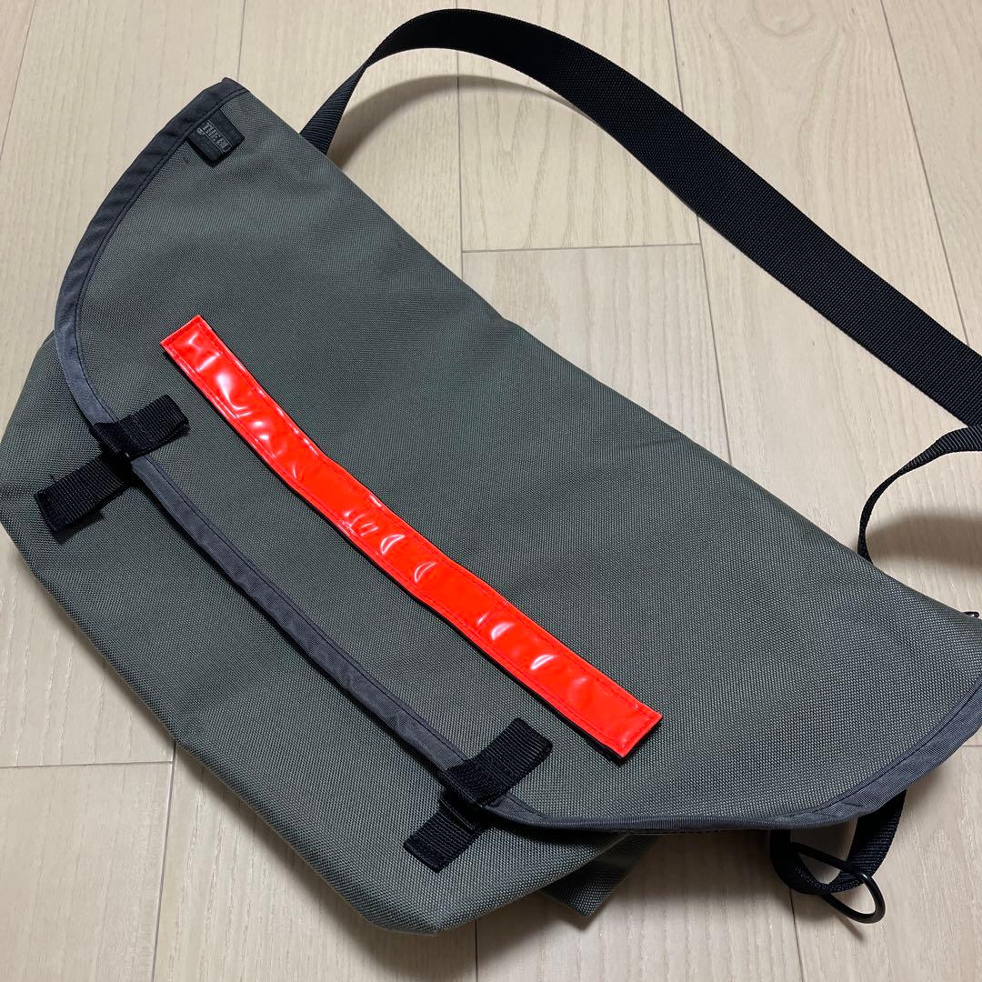 ブルーラグ　メッセンジャーバッグ　ハーフ　グレー　リフレクター（オレンジ）