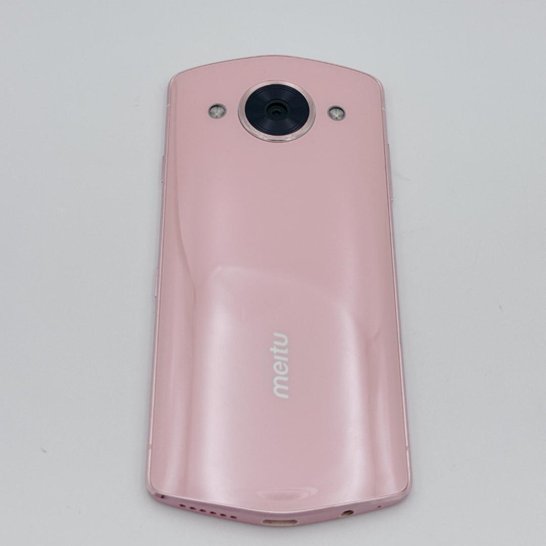 【美品】Meitu スマートフォン ピンクゴールド