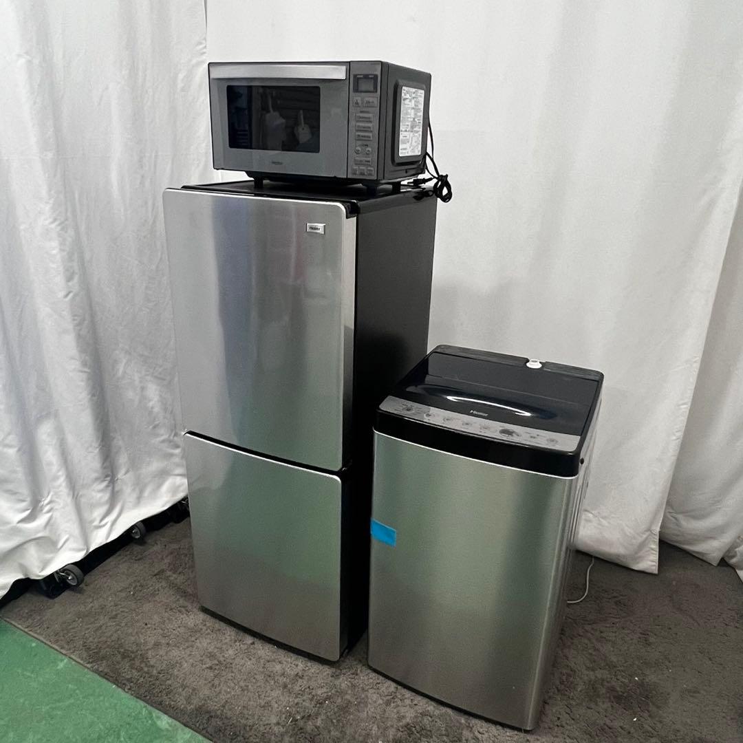 914⭕️冷蔵庫　洗濯機　haier　一人暮らし　セット　安い　設置無料　レンジ