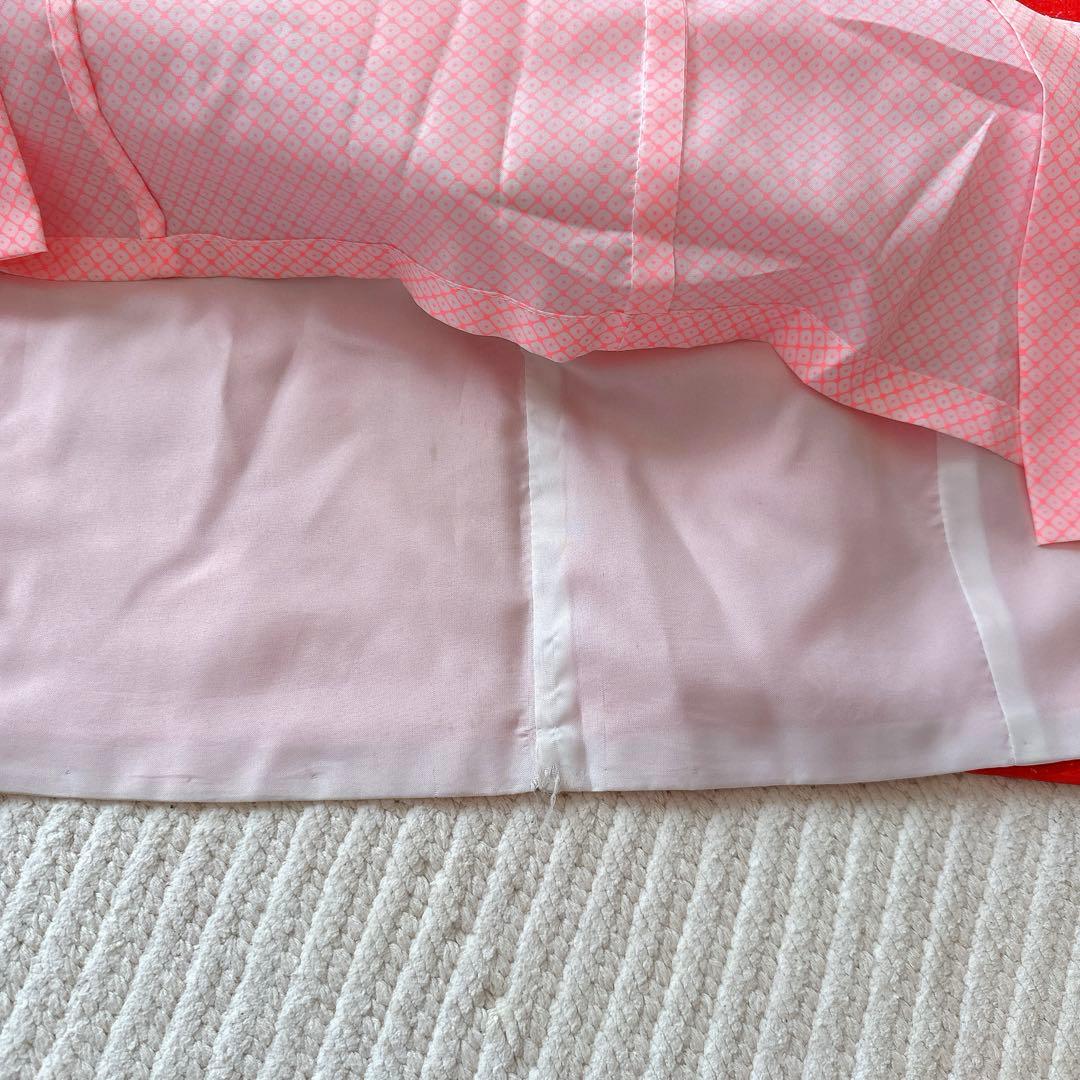 七五三 5歳 男の子 男児 着物 羽織 袴 七五三フルセットレトロ　赤色袴