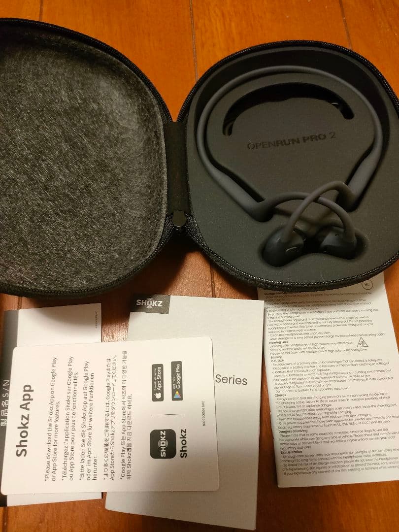 【美品10月購入OPENRUN PRO2 オープンランプロ2 SHOKZブラック