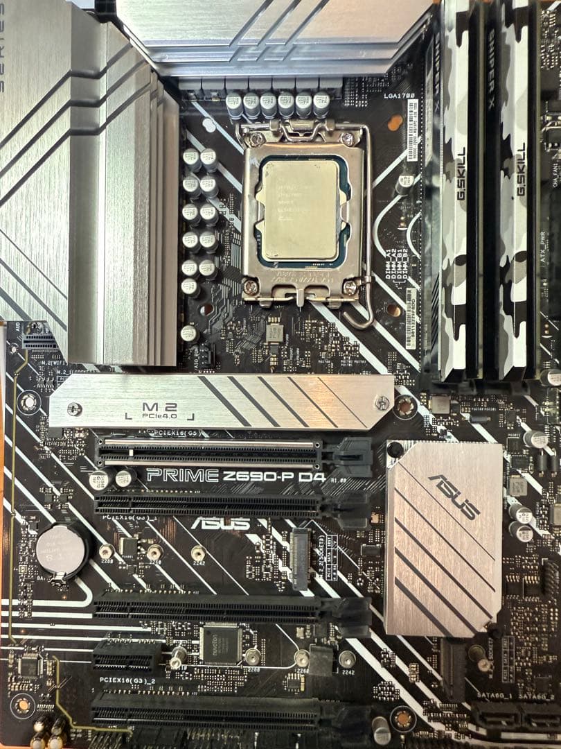 ASUS PRIME Z690-P D4 + i7-13700K + メモリ4枚