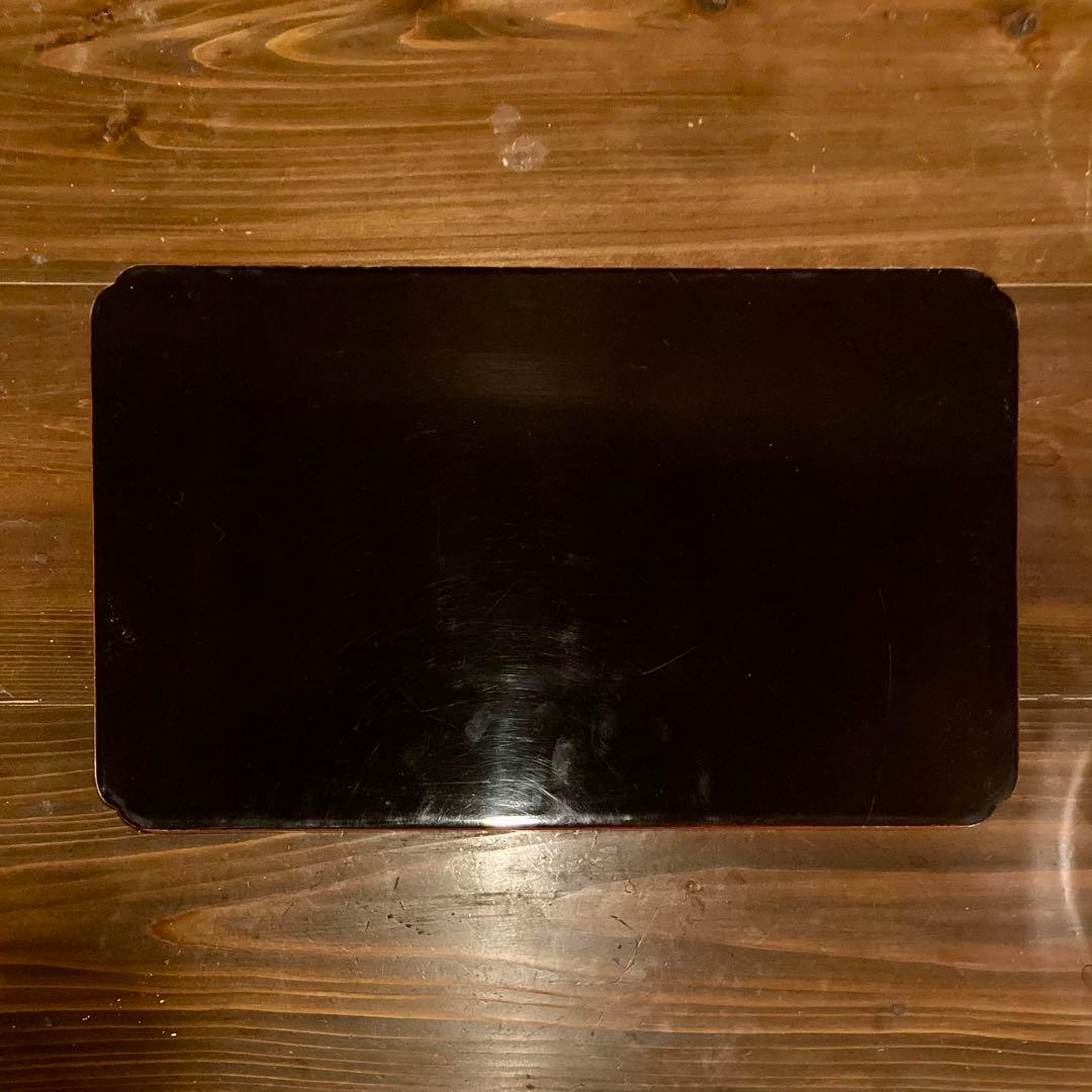 角盆 2枚揃 漆器 硯 文政8年(1825) 骨董品 アンティーク ヴィンテージ