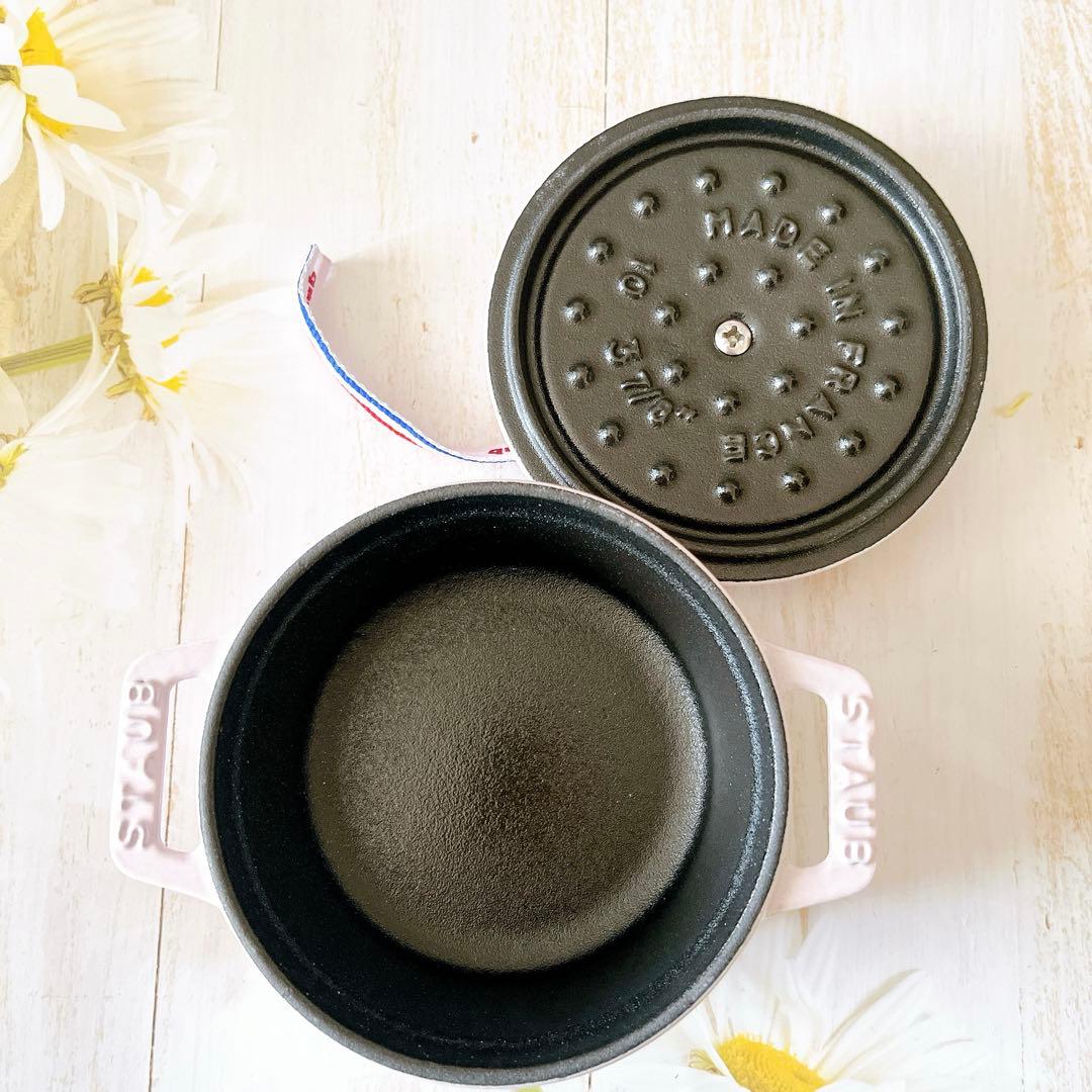 ♡ ストウブ ピコ　ココット 10 cm ラウンド　ソルベローズ　両手鍋　新品