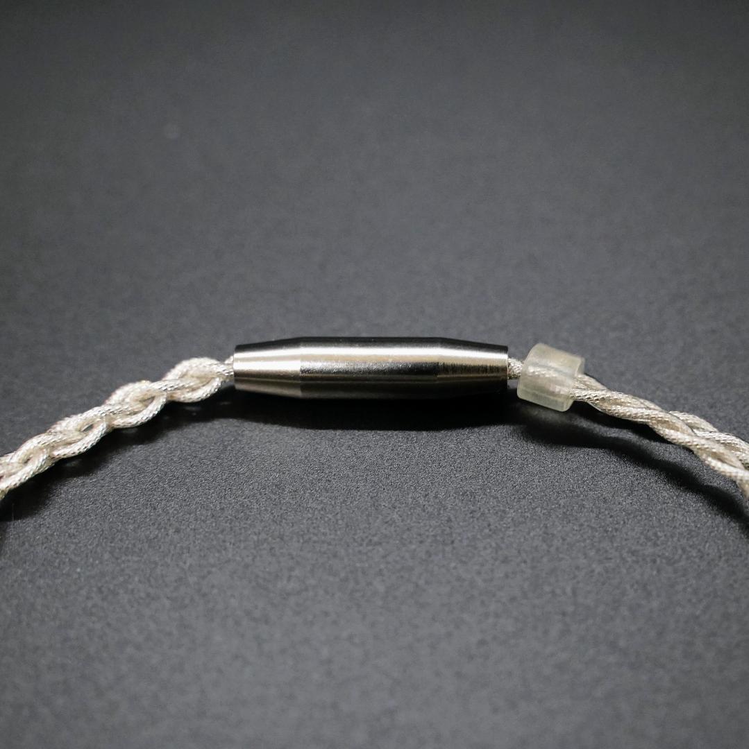 【1点のみ】7N粒子単結晶銅銀メッキ リッツ構造　IE500 4.4mm L字