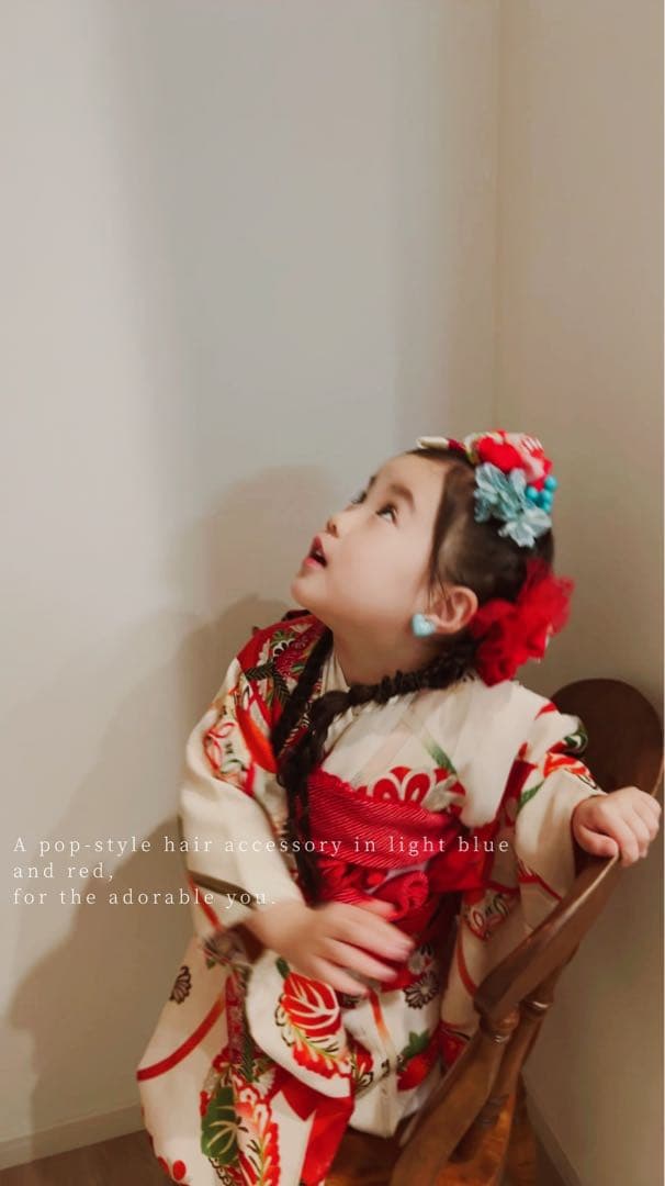 七五三　七五三髪飾り　ヘッドドレス　着物髪飾り　リメイク髪飾り　048