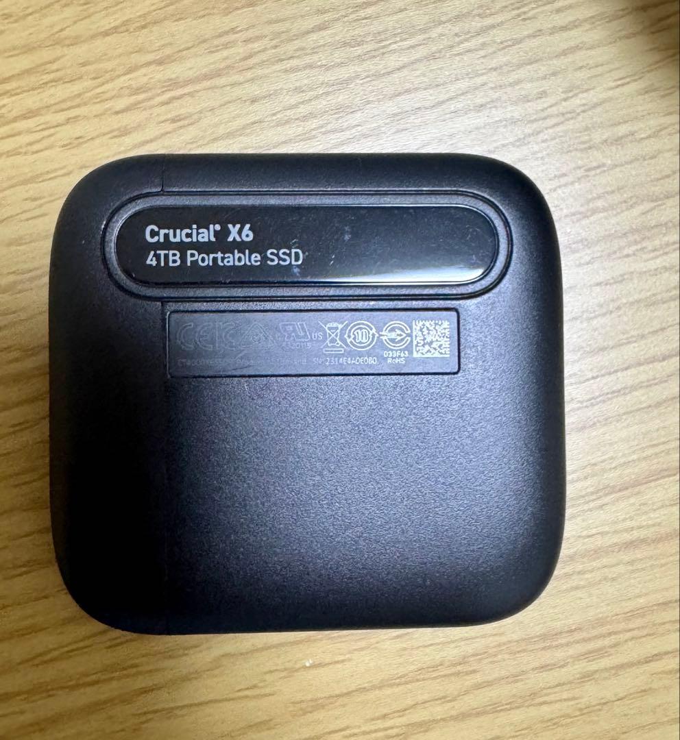 Crucial X6 外付け SSD 4TB ポータブル SSD