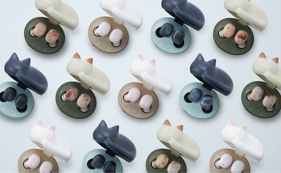 radius NEKO ワイヤレスイヤホン 猫型充電ケース