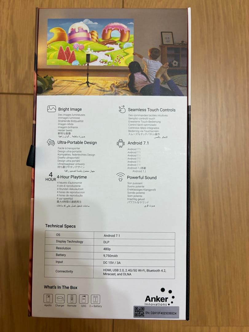 よし　Anker NEBULA Apollo プロジェクター 三脚セット