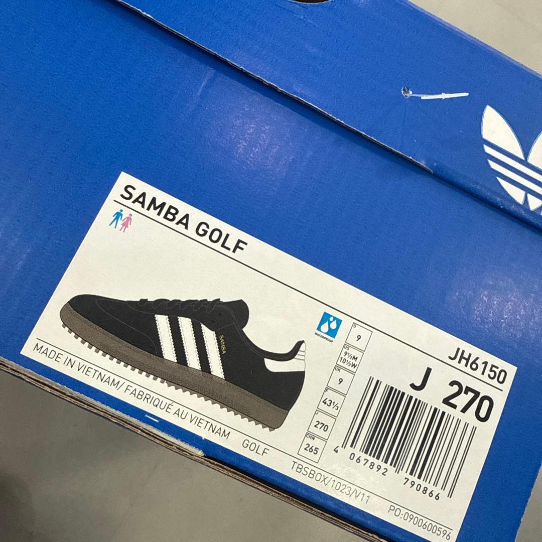 adidas Samba golf サンバゴルフシューズ　ブラック　27.0㌢