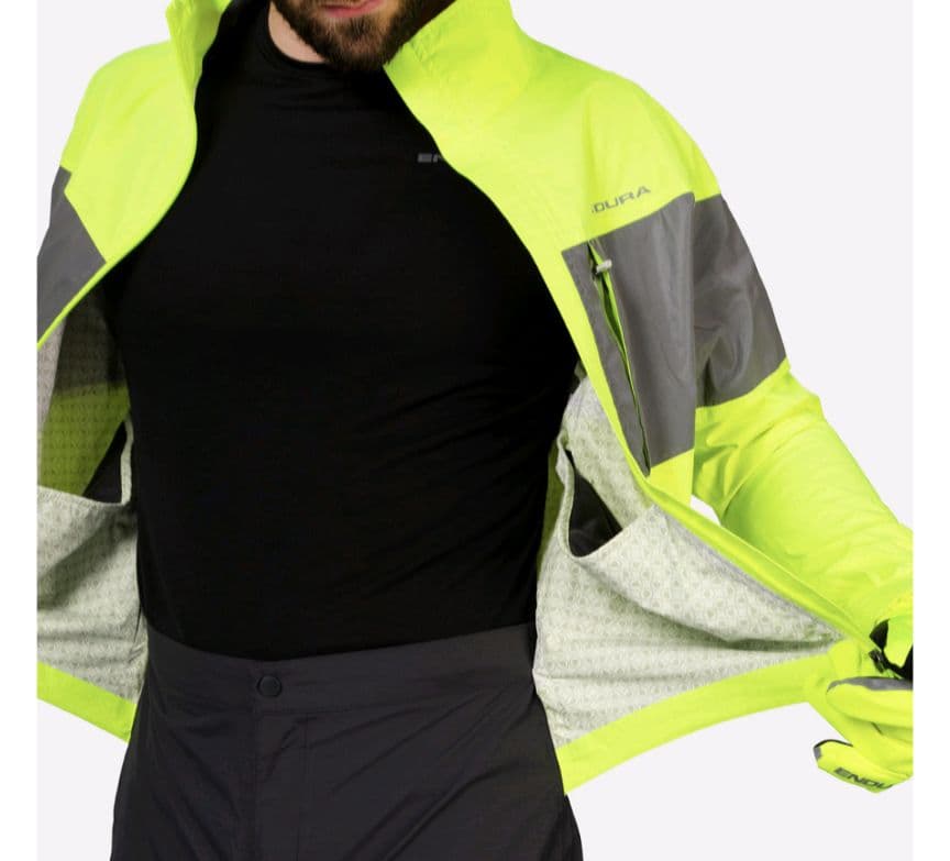 エンデュラ アーバンラミネート ウォータープルーフワンピース レインスーツ L