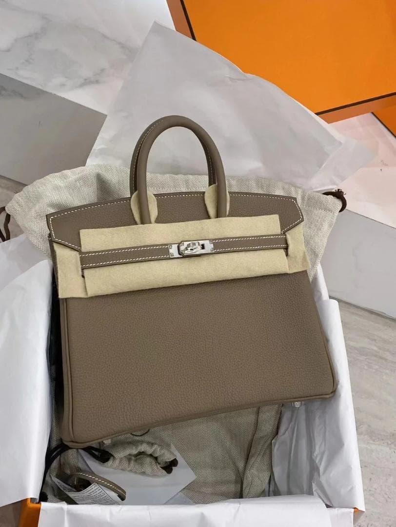 バーキン 25 ハンドバッグ エトゥープ