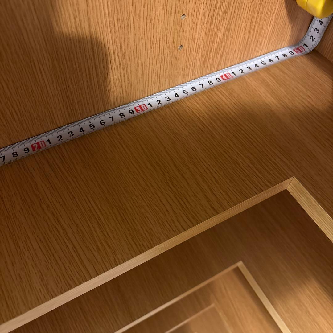 無印良品　オーク材薄型ラック・コーナー用・大・奥行１６ｃｍ