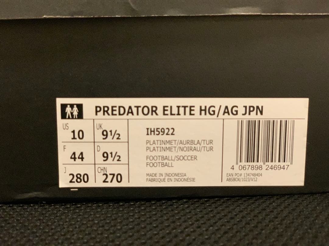 薄*紀様 【新品未使用】アディダス プレデターエリート HG/AG 28cm