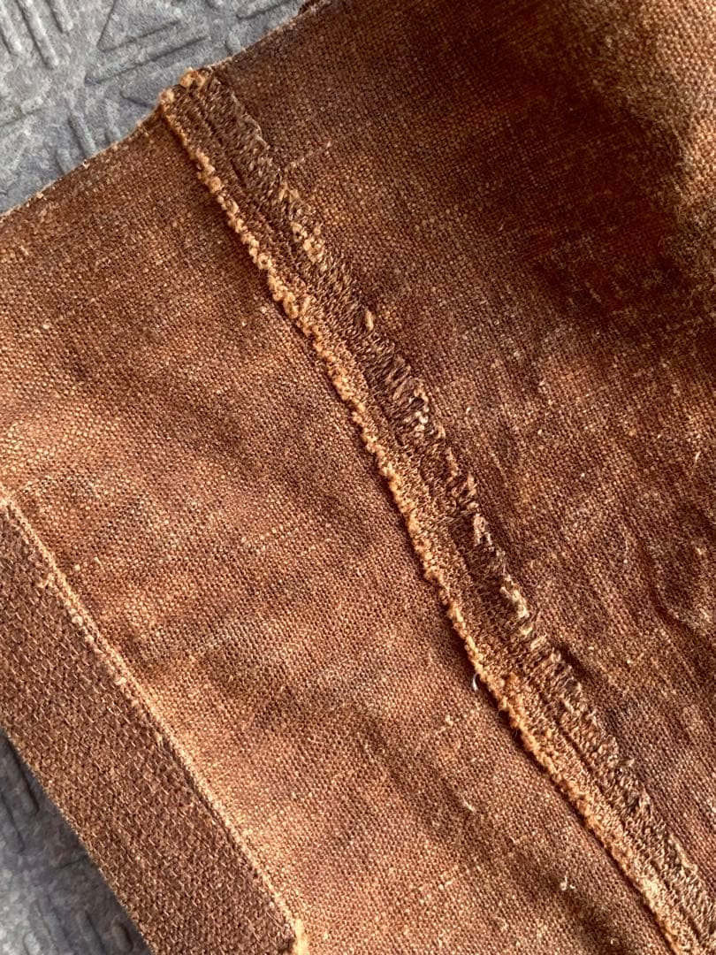 冨沢恭子さん　柿渋染め　ショルダーバッグ　焦茶色