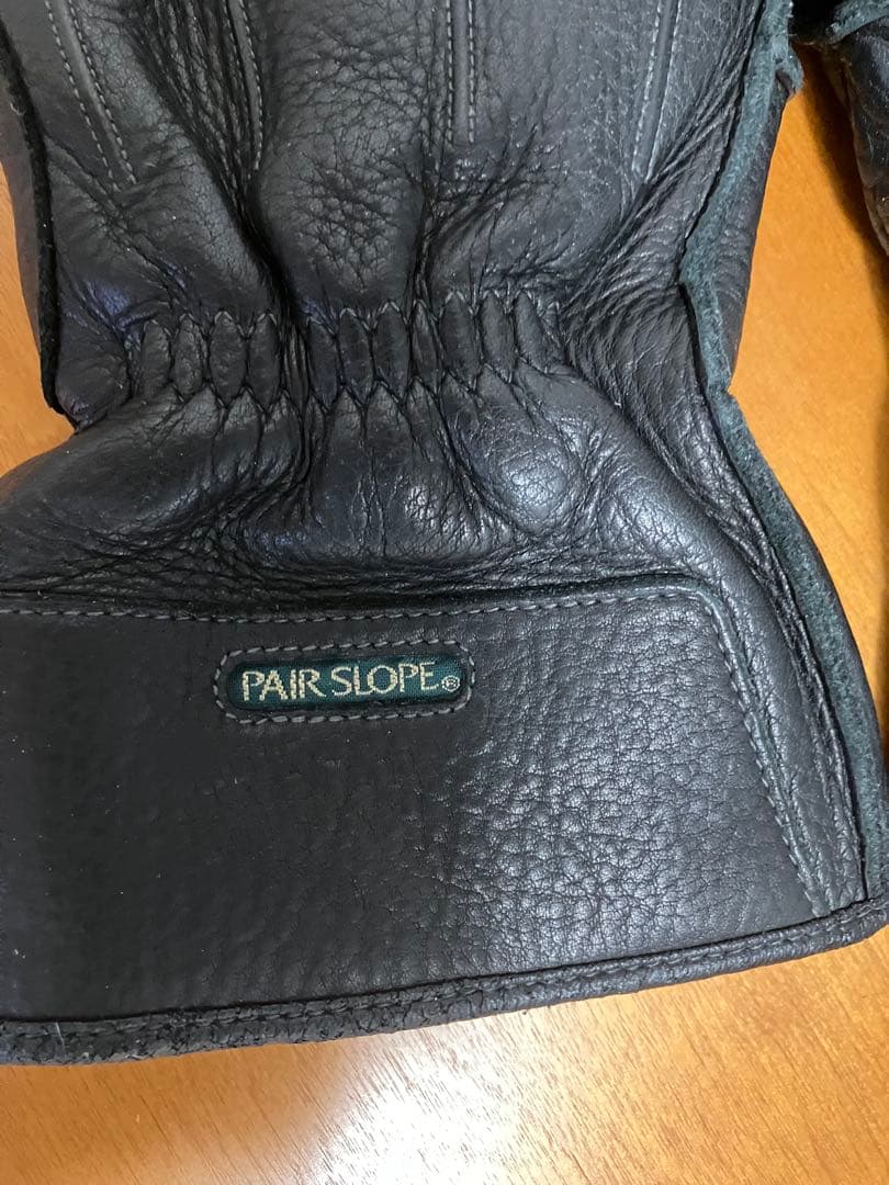 ペアスロープレザーグローブ　L ブラック