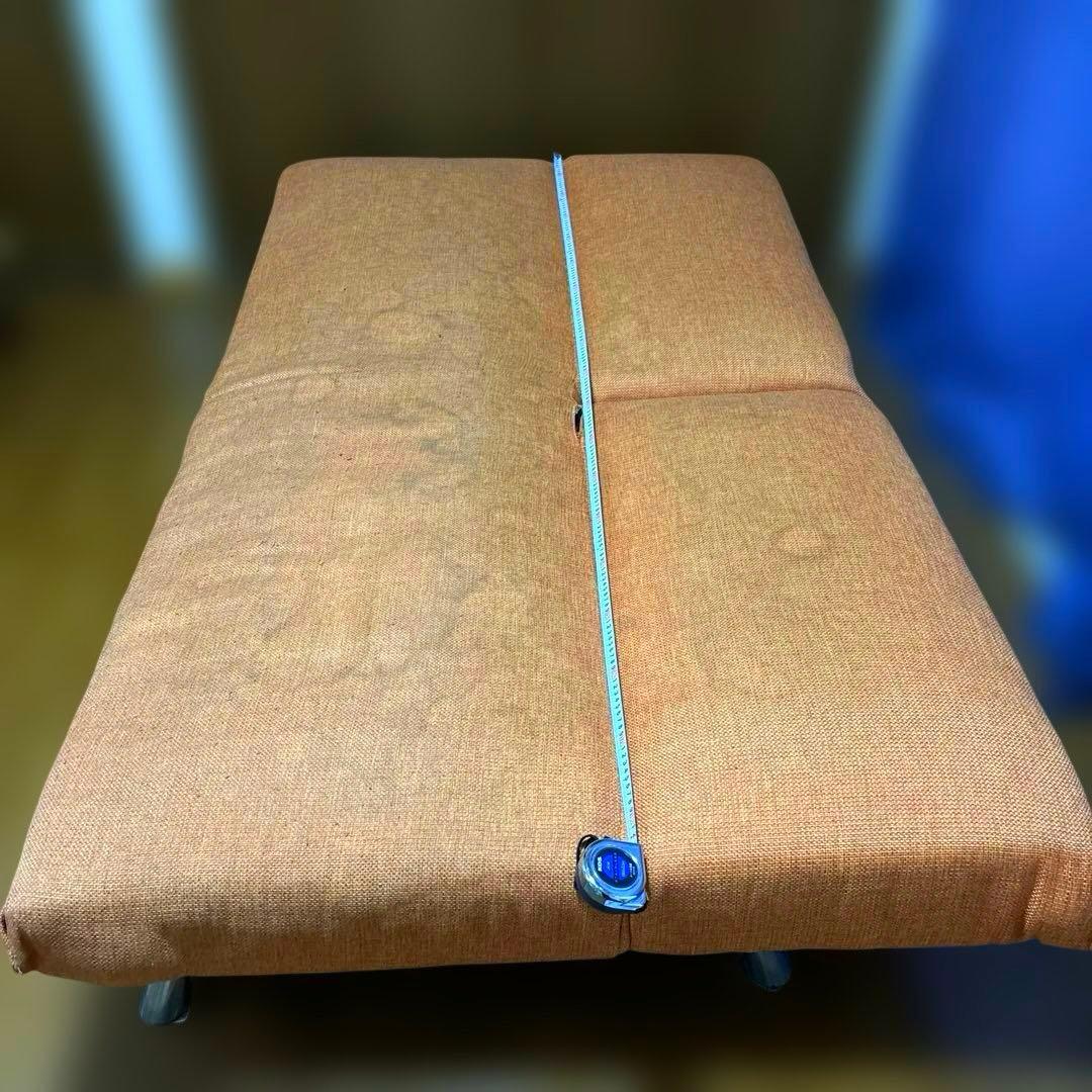 【直接取引】ソファベッドオレンジ、定価¥35,800