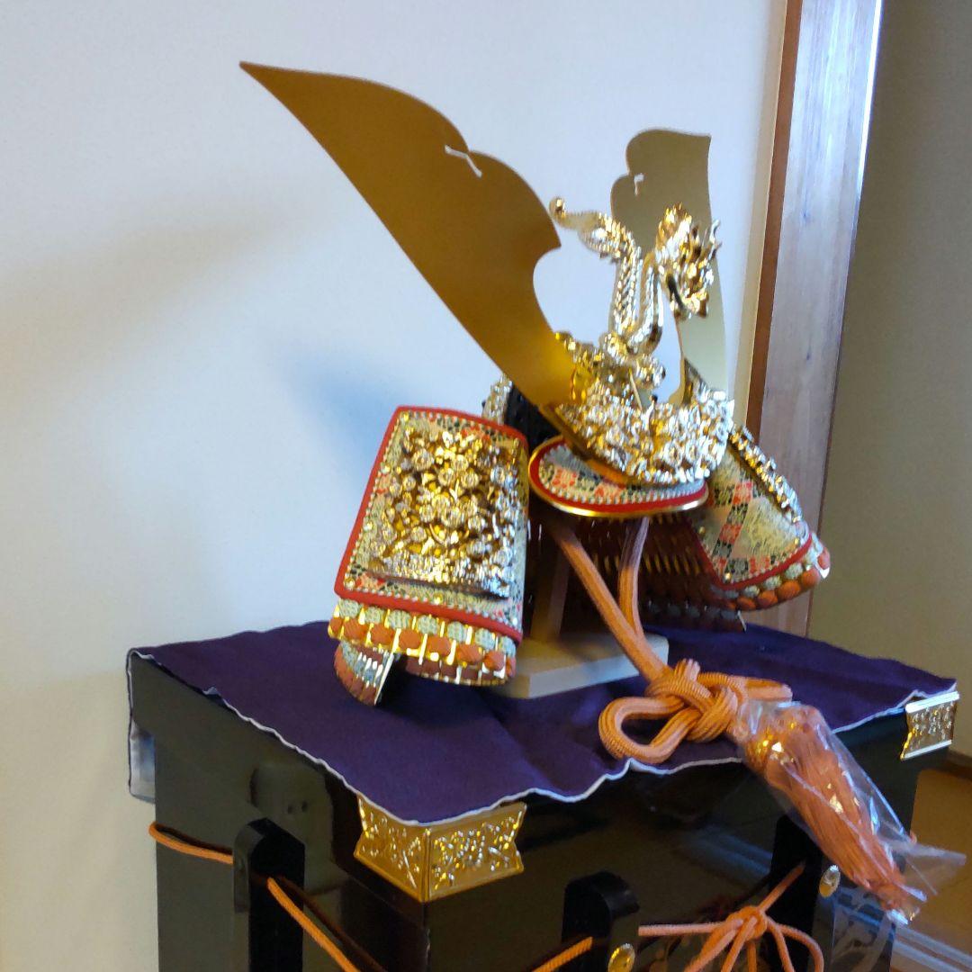 兜飾り　収納箱付き　秀鳳作　28号