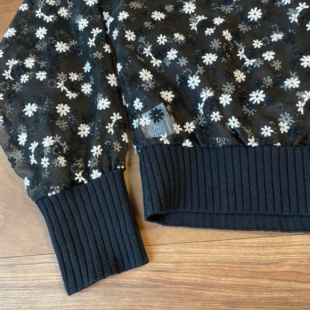 trefle+1 マーガレットカーディガン　黒