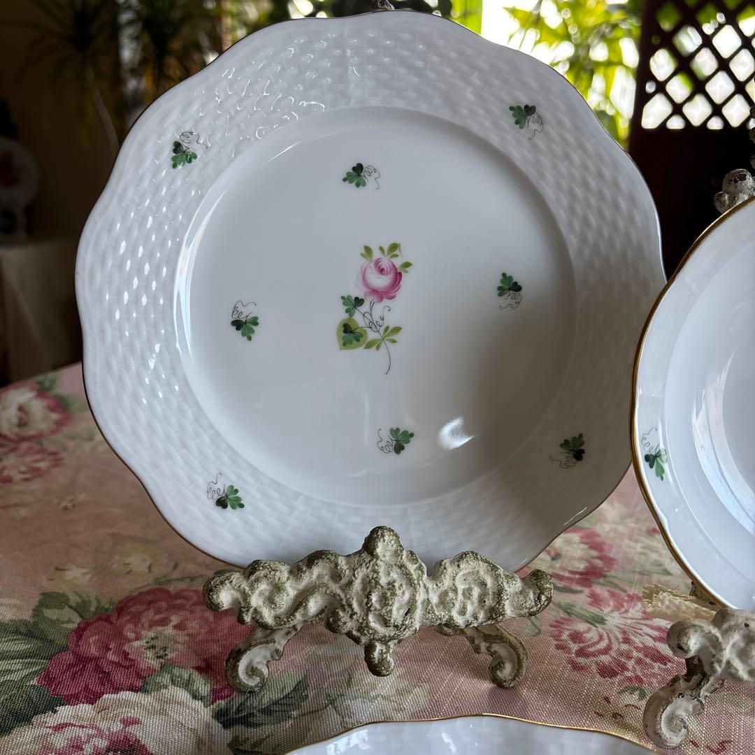 ヘレンド　ウィーンの薔薇/ エリザベートの薔薇 プレート3種