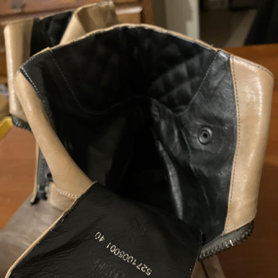 アルフレッドバニスター ライダースブーツ ベージュ