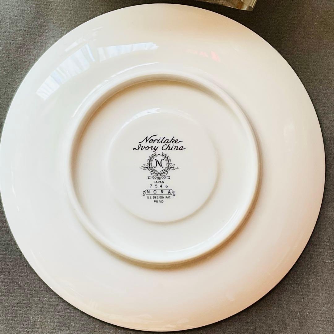 ノリタケ アイボリーチャイナ NORA 白薔薇　金彩　ティーセット 6人分