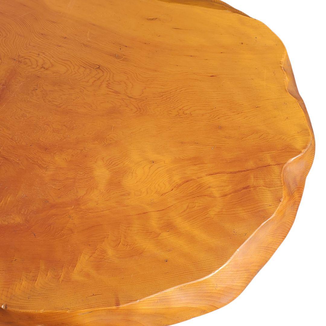 送料込 昭和 レトロ 天然木 一枚板 テーブル 座卓 アンティーク