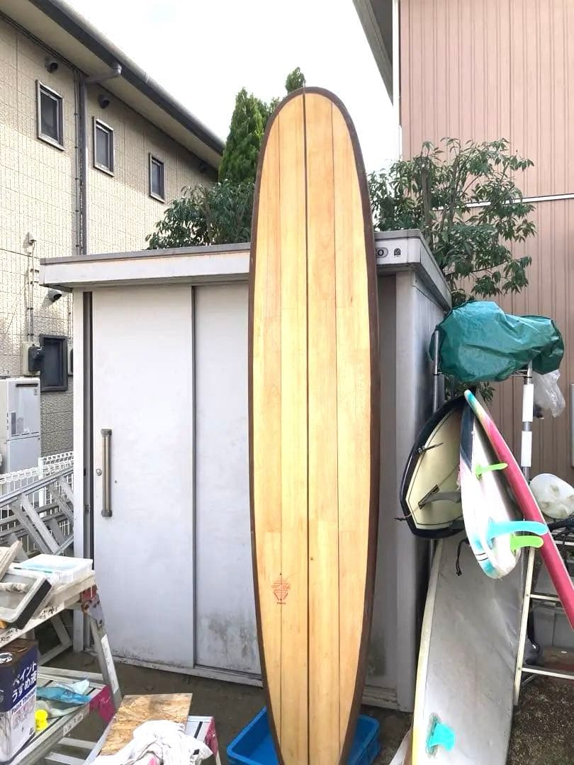 ❶希少バルサロングボード、シングル、290.湘南海岸周辺手渡し