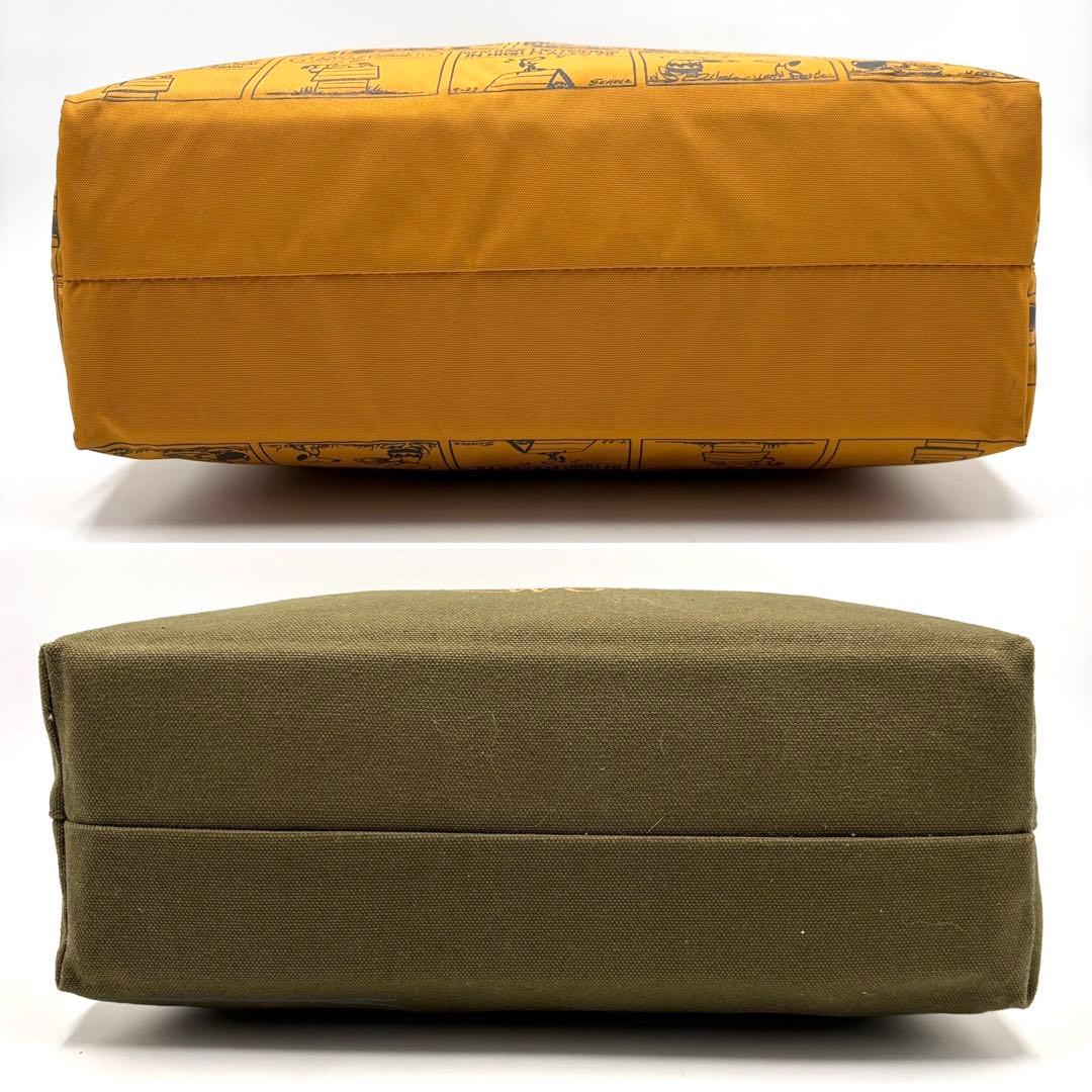 【未使用保管品】ハンティングワールド エコバッグ ピーナッツコラボ リバーシブル