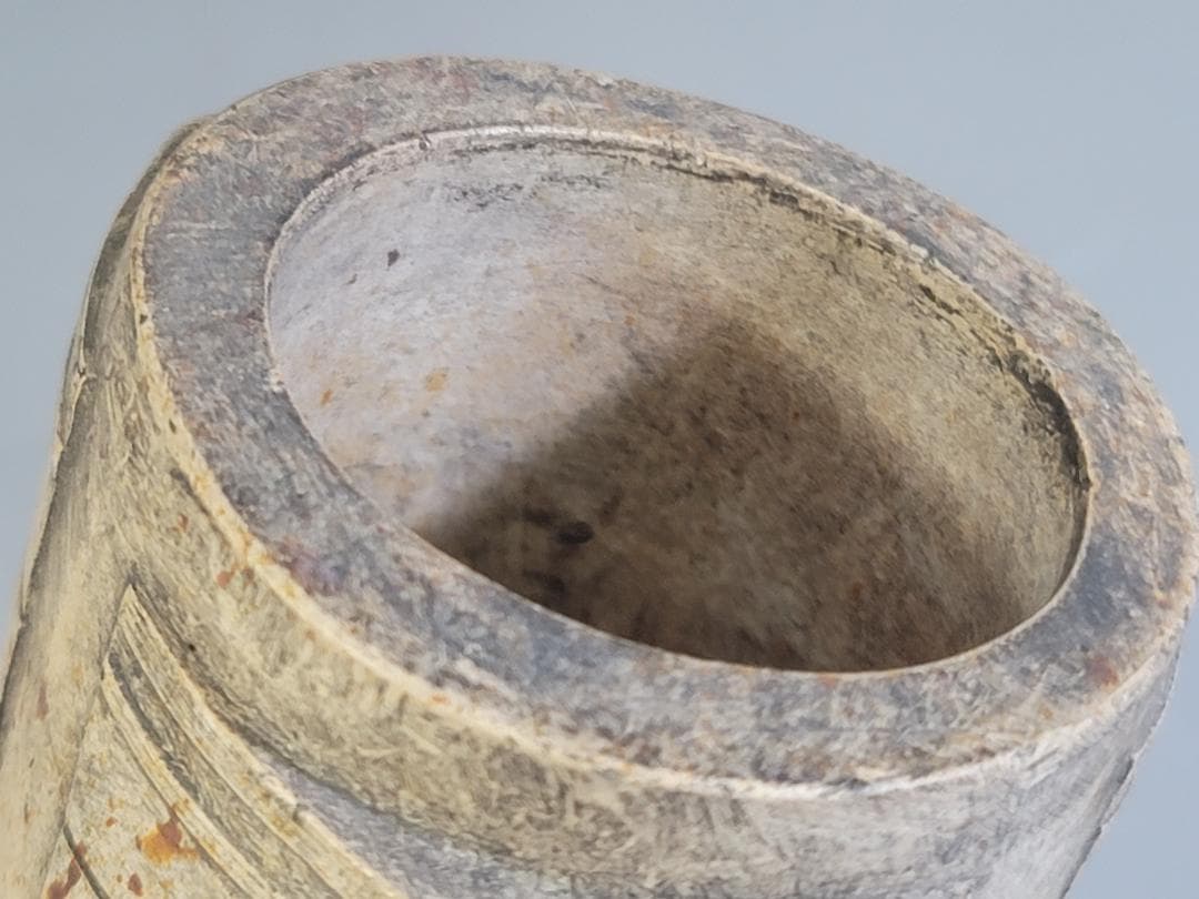 中国 玉石刻 幾何学模様 環 祭飾 DT566