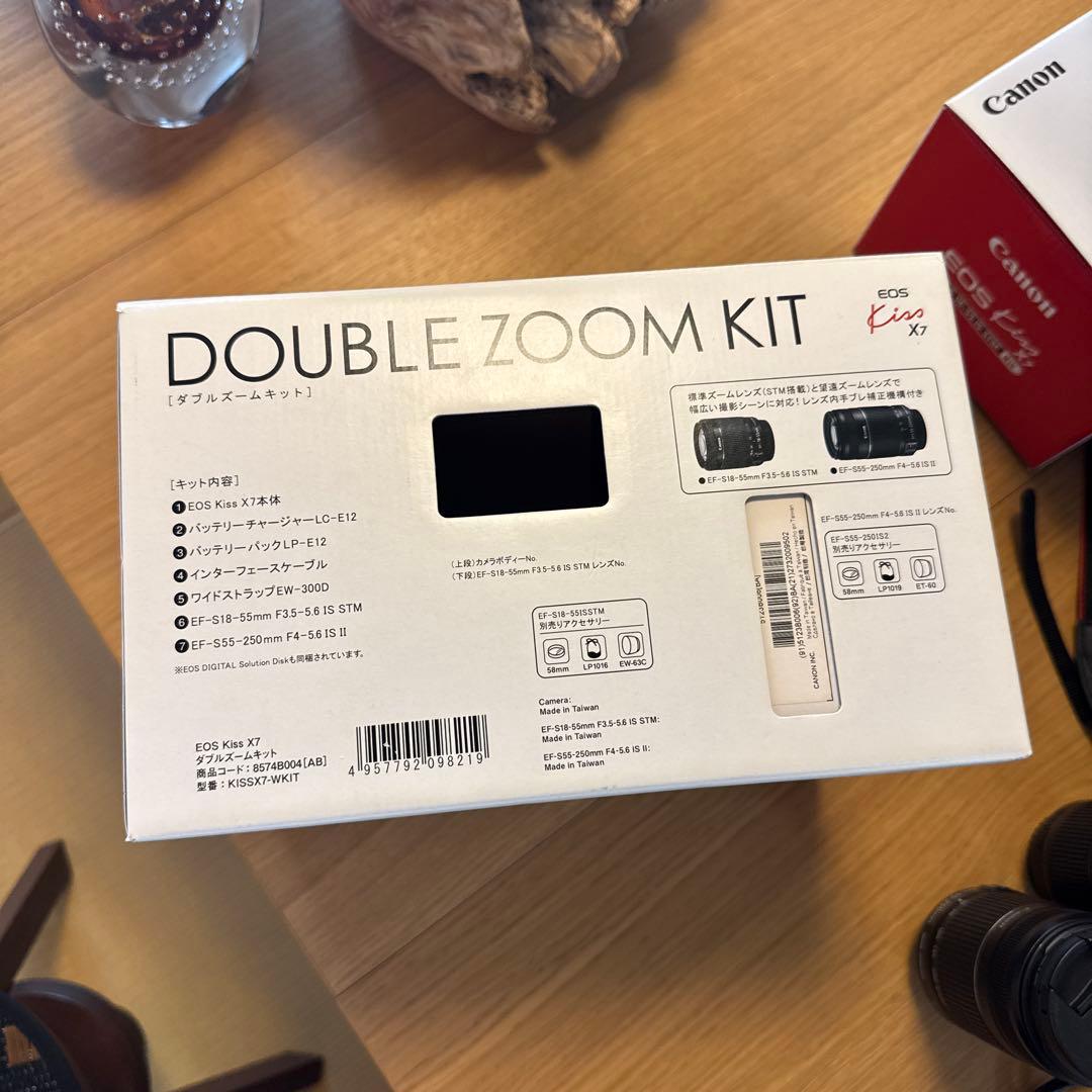 【超美品】Canon EOS Kiss X7 ダブルズームキット