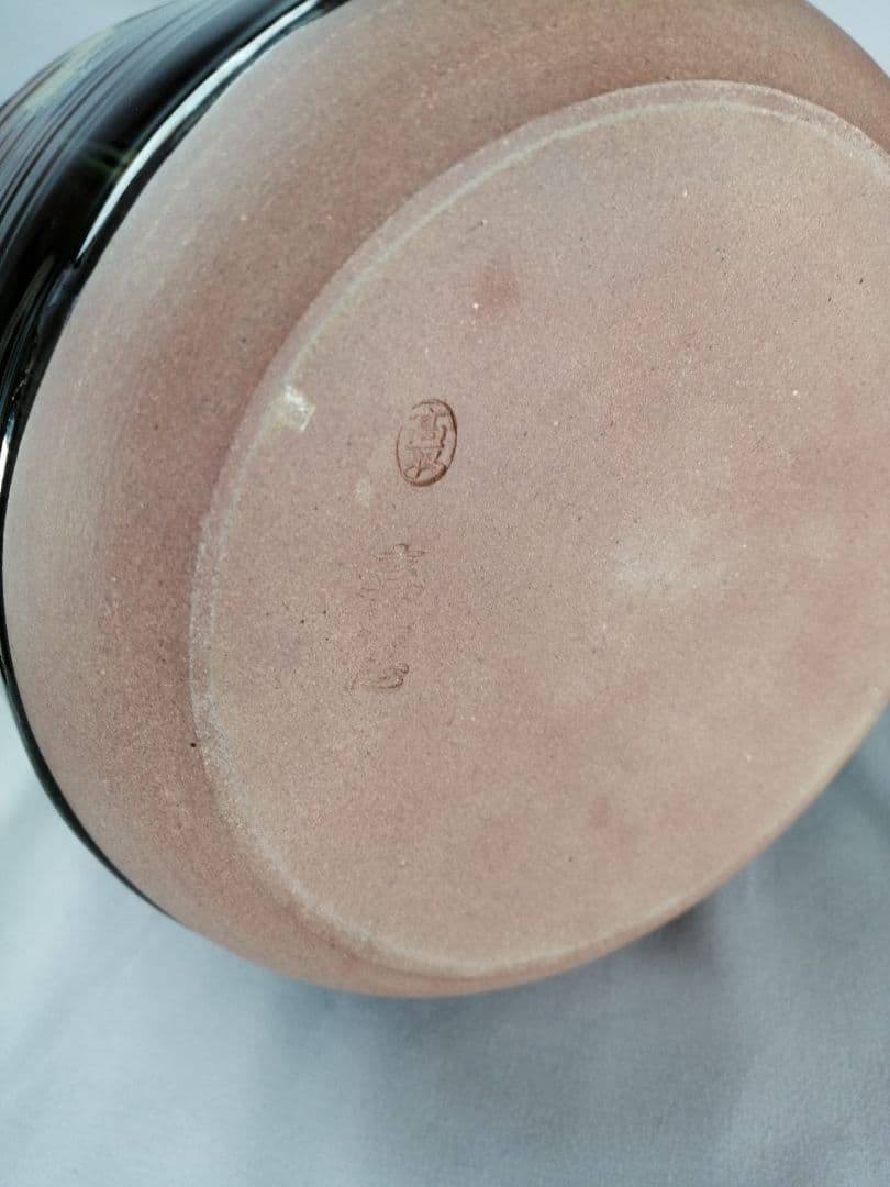 【茶道具】高取喜恵造　高取焼丸水指　水指392