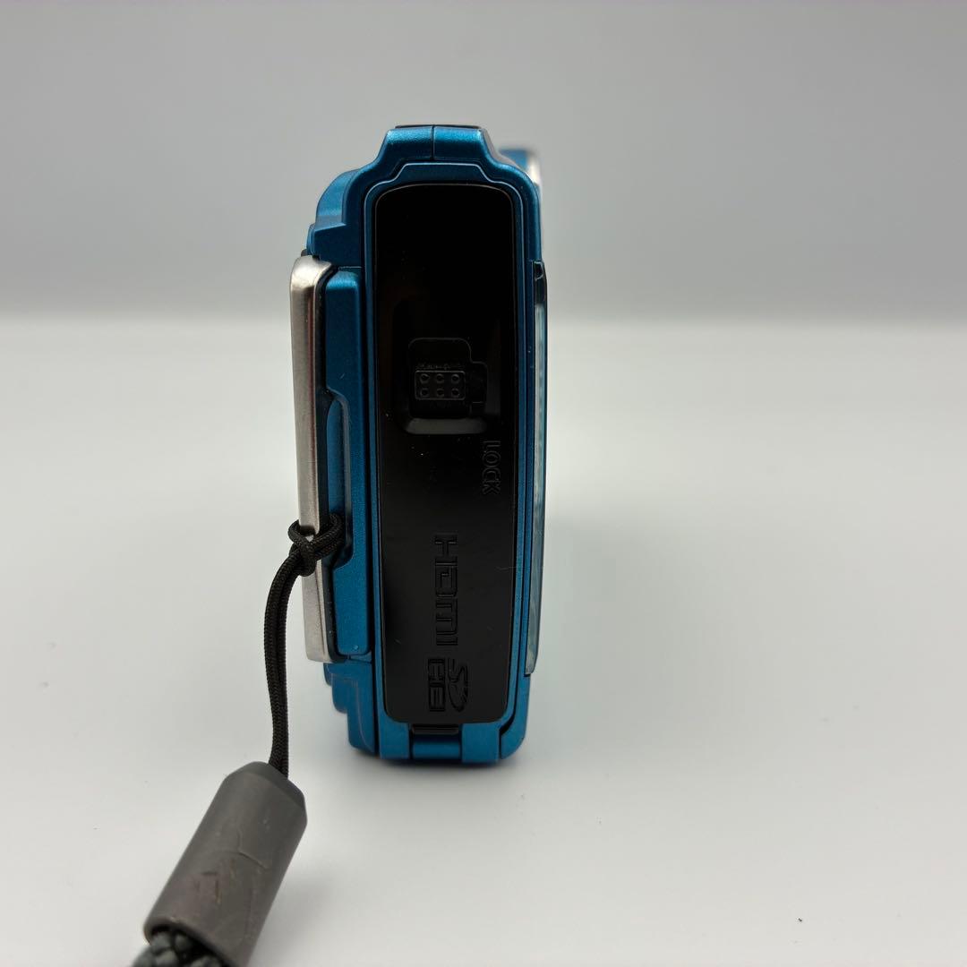 防水・内蔵メモリ1GB OLYMPUS μ TOUGH-3000 動作品 ブルー