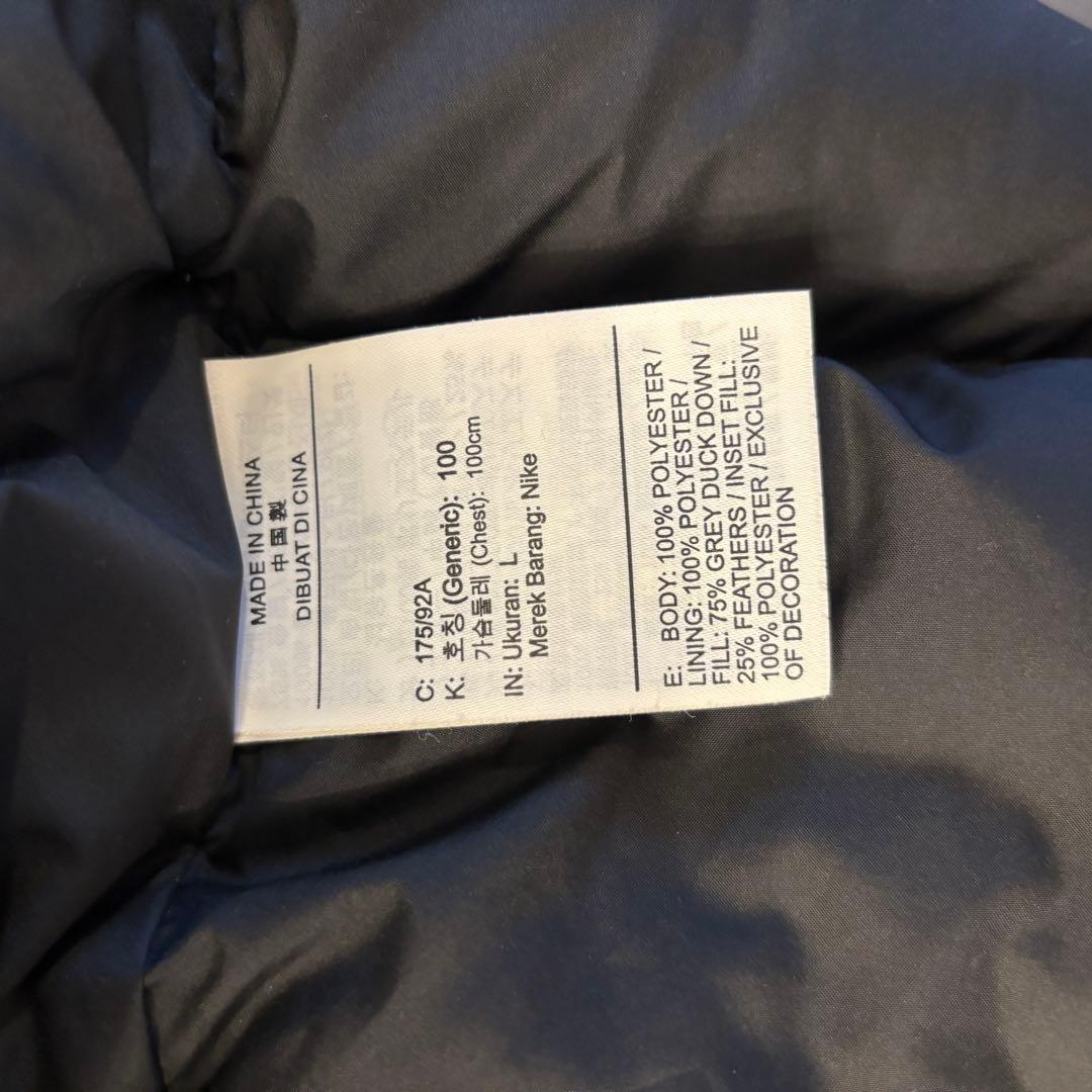 ナイキ ベンチコート ダウンコート ブラック L
