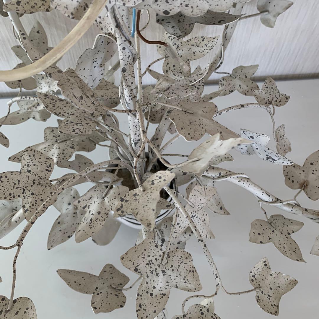 [イトキン]ホワイト　天井照明　 シャンデリア 5灯 シャビーチック