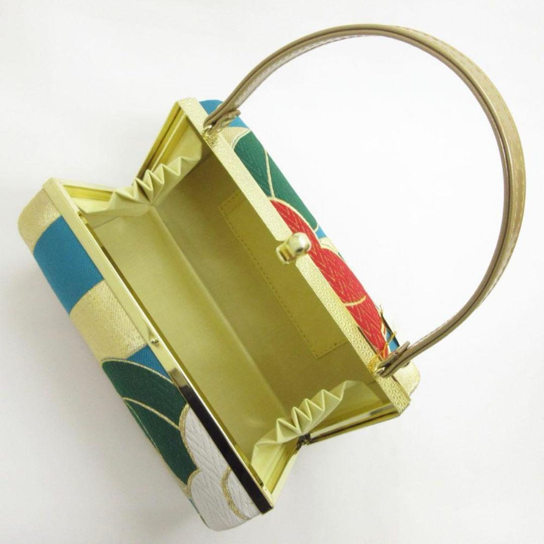 高級帯地使用 草履バッグセット　厚底