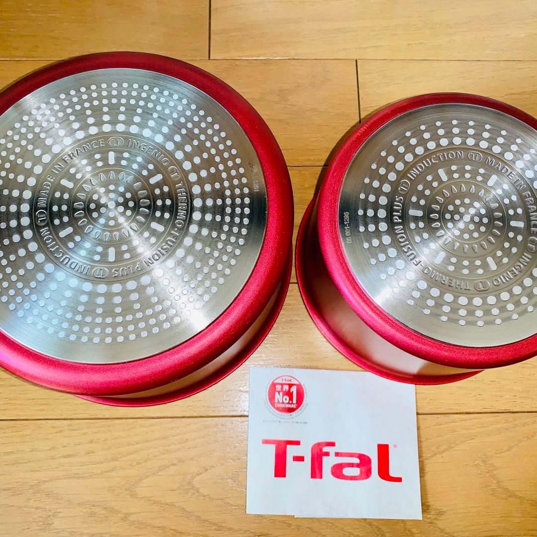 ティファール　ソースパン16cm×3 20cm×6 22cm蓋 ルージュIHガス