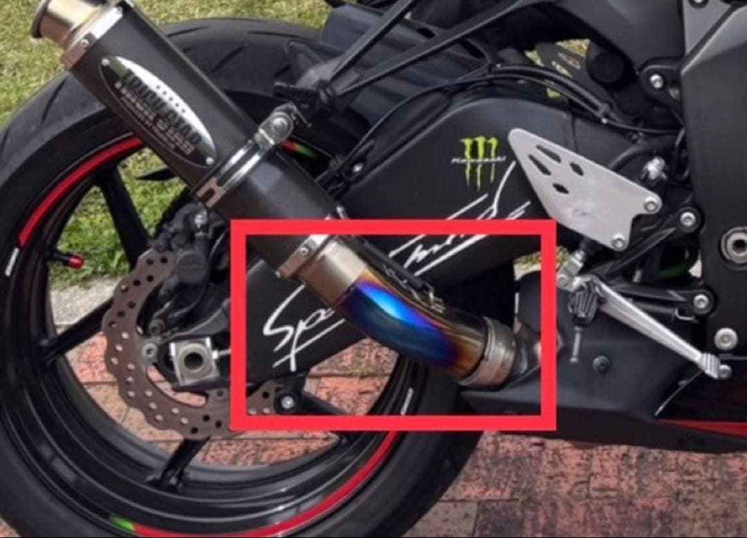 カワサキZX-6R G型用　BEET製　中間パイプ、リングパイプ中古