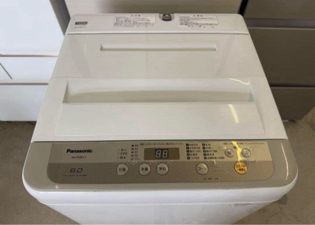 2018年式 6kg Panasonic 洗濯機 NA-F60B11