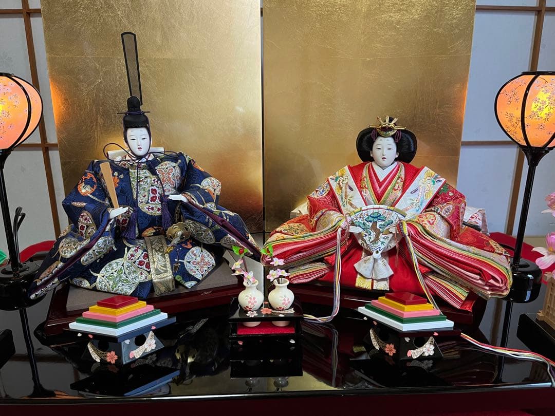 親王飾り　1216 五角形飾り台セット