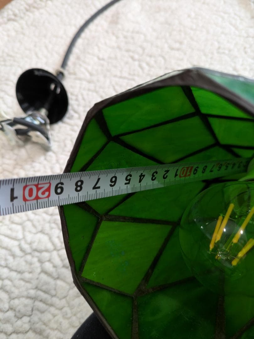 レトロな照明器具　天井照明　ステンドグラス　maxray