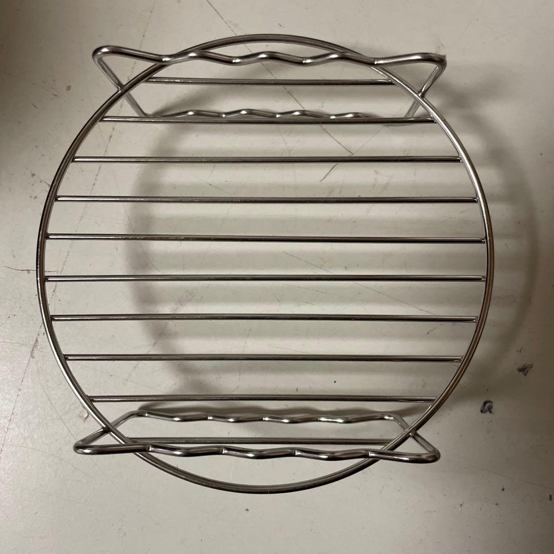 ◆中古品◆ホワイト 電気フライヤー 2つの温度設定　13-624