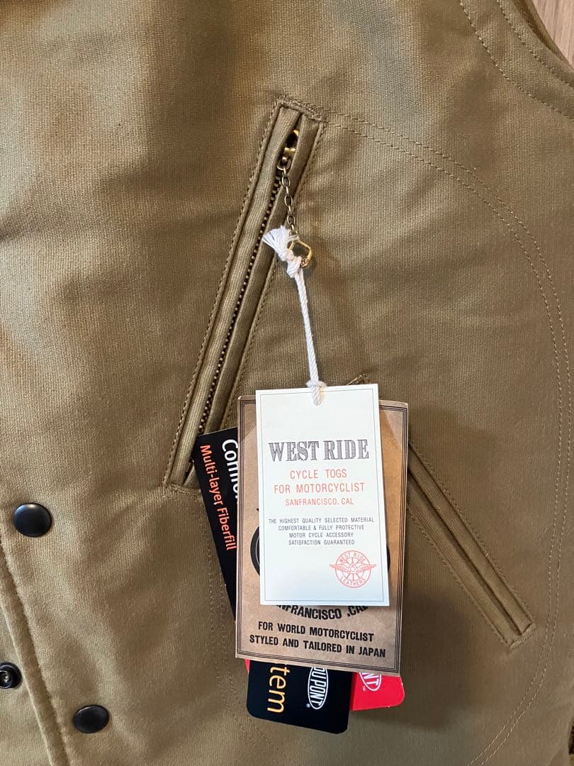 【美品】WESTRIDE ウエストライド ナパ　napa ベスト　裏ボア