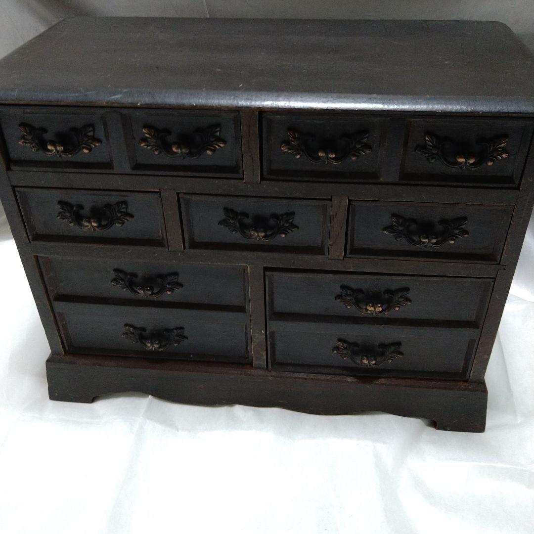 昭和レトロ　ヴィンテージ　和箪笥　小物入れ　オルゴール　木製