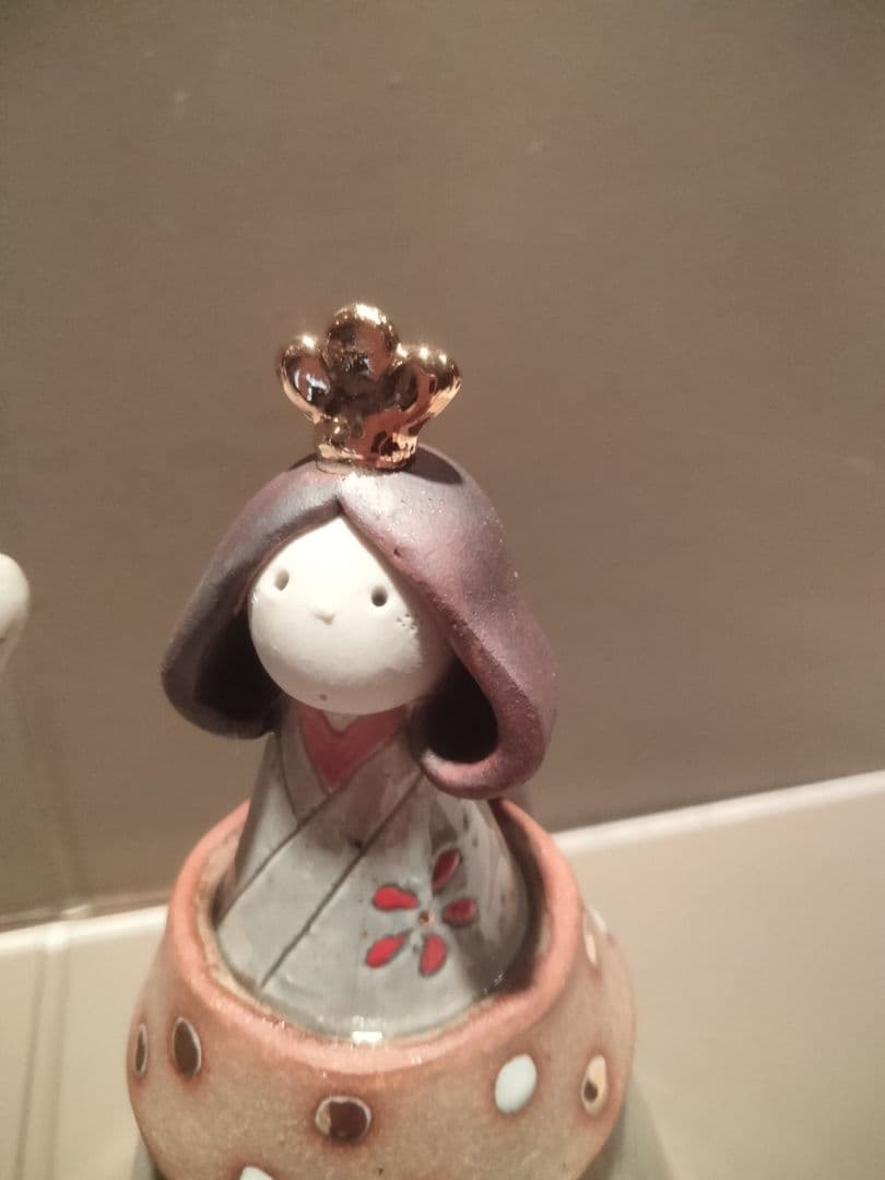 良品good item雛人形（Hina doll陶器作家西崎和子小さいサイズです